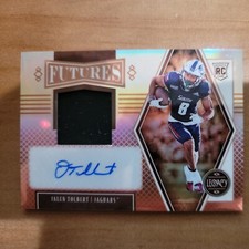 2022 Panini Legacy Futures Patch Autographs Sapphire #19 Jalen Tolbert /99