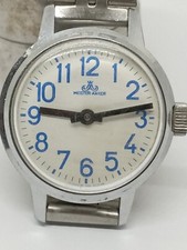 VINTAGE Rare Germany Made Mid Size MEISTER ANKER cal. Ruhla Good Balance Dial