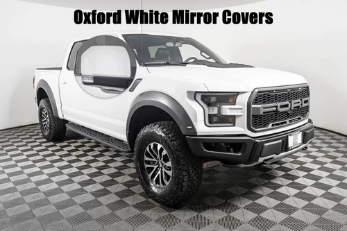 Painted Oxford White Replacement Mirror Covers Set For 15-20 Ford F150 Z1