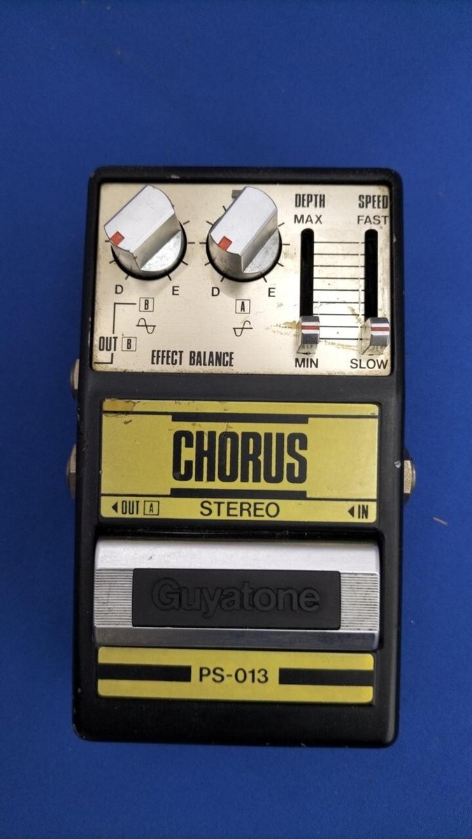 Guyatone Stereo Chorus Pedal PS-013 Analog Yellow Good GP | eBay