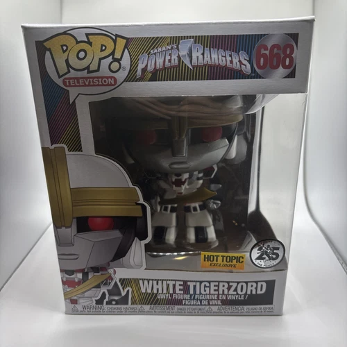 Funko Pop Television Mighty Morphin Power Rangers White Tigerzord 668 Hot Topic