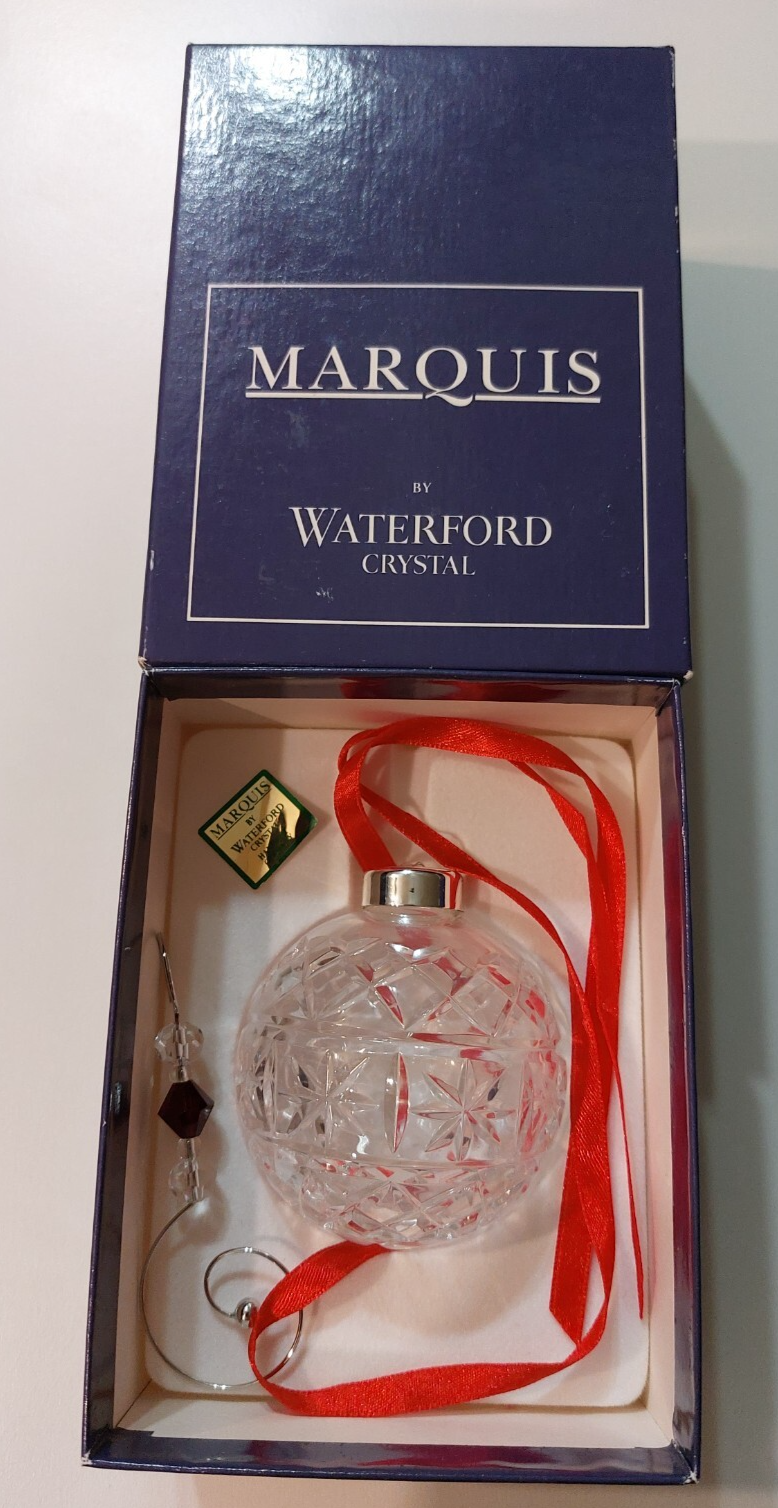 Vintage Marquis Waterford Crystal Christmas Ornament MIB