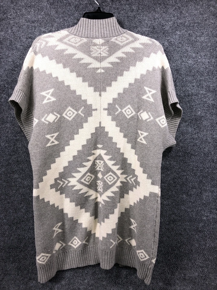 Ralph Lauren American Living длинный вязаный серый женщин кардиган короткие рукава маленький - Изображение 4 из 4