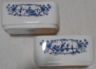 Set of 2 Delft Containers