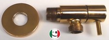 PRESA ACQUA CON RUBINETTO DA 1/2" TIPO "LUSSO" DORATO - BAGNO ORO 24KT