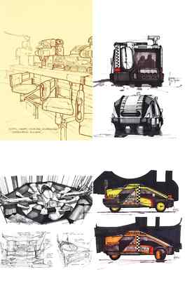 Blade Runner 2039 #5-#8 Syd Mead Concept Art Virgin Variant Covers Set !!!  NM