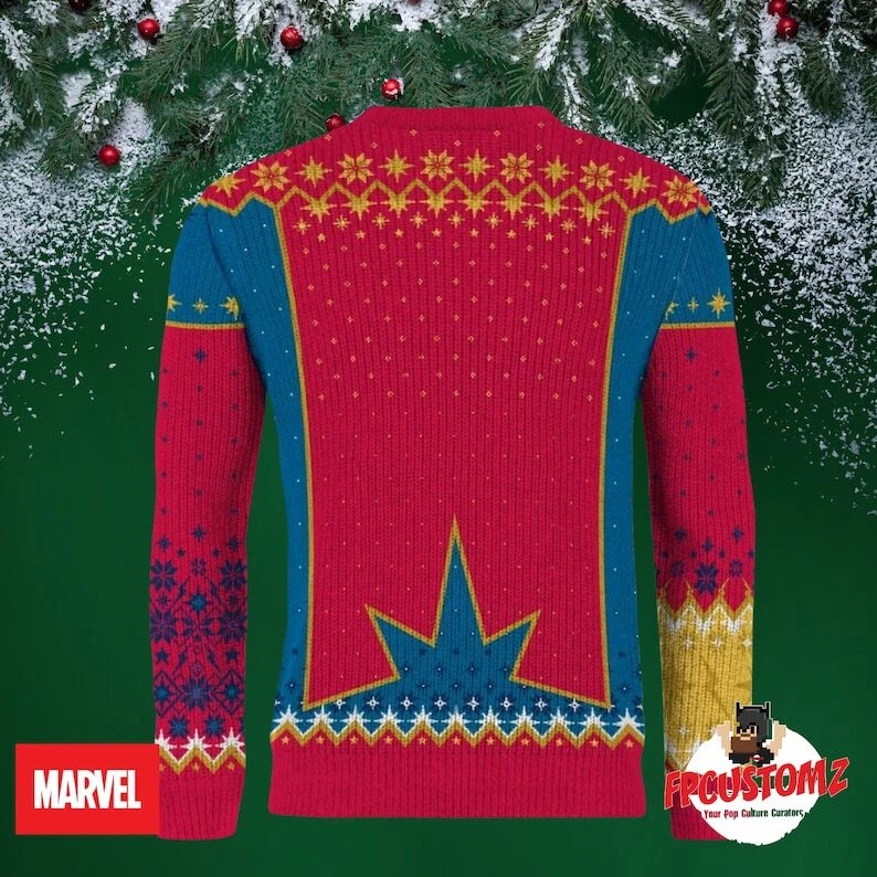 Ms Marvel Christmas Jumper Christmas Ugly Sweater, Best Gift