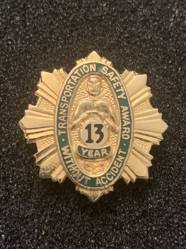 4 Transportation Safety Award Lapel Pins 11 12 13 14 Years Without Accident - Picture 5 of 7