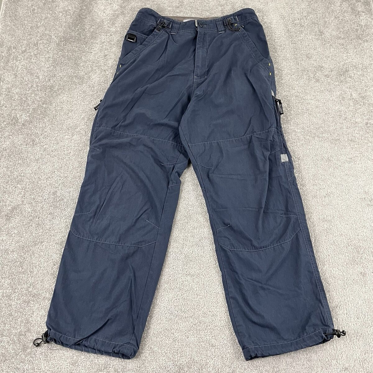 BILLABONG Pants Mens 31 x 29 Blue Cargo Parachute Baggy BILLABONG Pants Mens 31 x 29 Blue Cargo Parachute Baggy