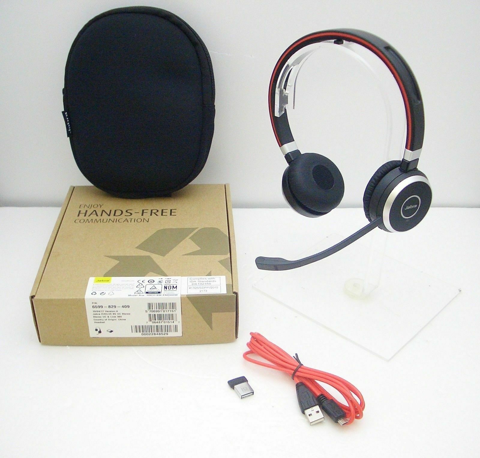 Christian oortelefoon terras Jabra EVOLVE 65 UC Stereo Bluetooth USB PC Headset with Link 370 Adapter  Dongle 5706991017151 | eBay