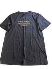 Mens VINTAGE HL MILLER Black USA MADE T-SHIRT Sz XL Single Stitch