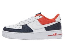 Nike Air Force 1 LV8 'USA' GS Big Kids Size 3.5 - DJ5180-100 White Navy Shoes