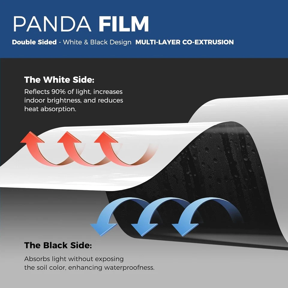 Alorair CrawlSpace Vapor Barrier 12 Mil 10' X 100' Thicken Waterproof Moisture - Image 3 of 4