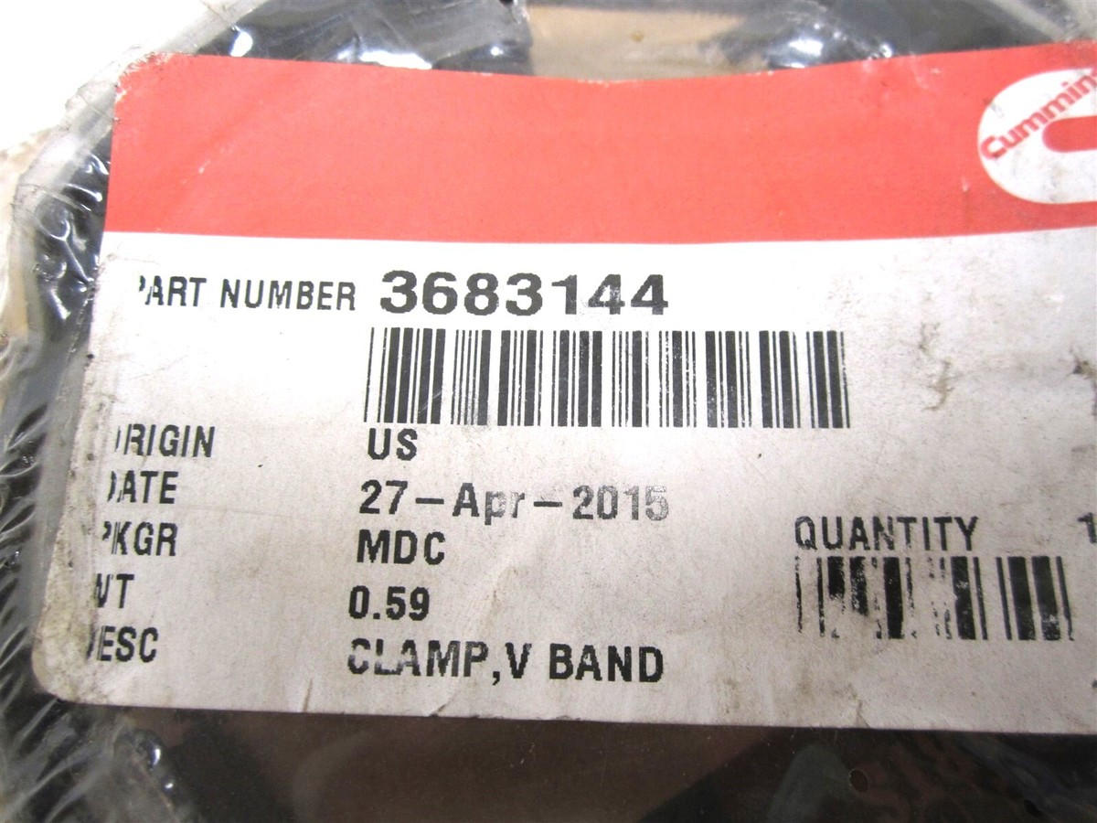 Cummins V-Band Clamp 15L ISX QSX 3.25