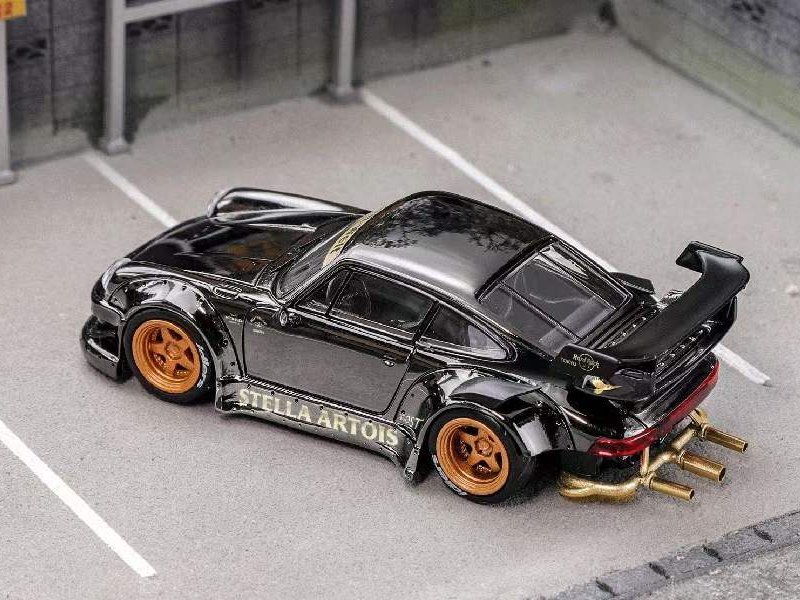 PORSCHE RWB 930 GT Wing - Stella Artois + figure - black