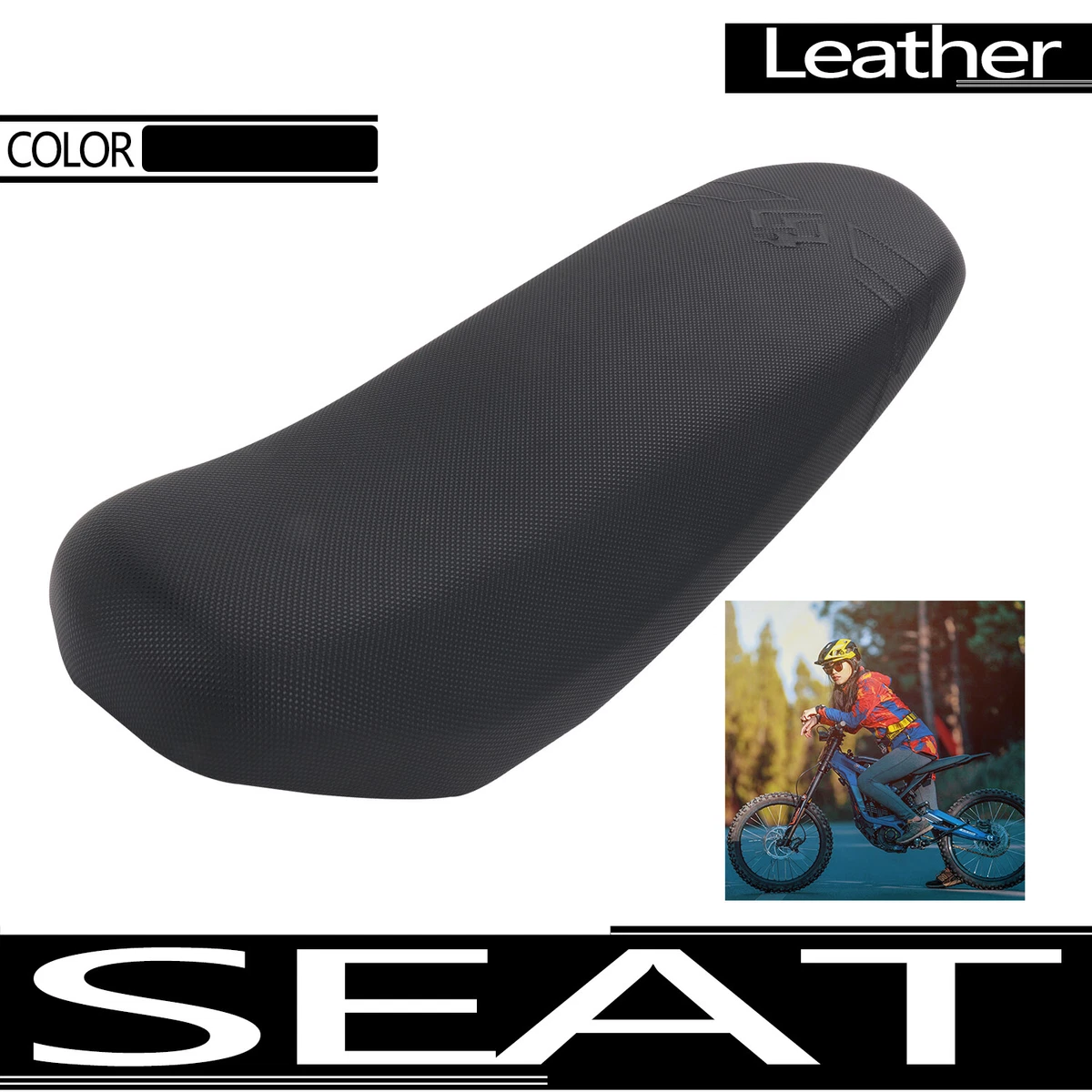 Motorcycle Full Leather Waterproof Seat Cushion Rear Seat Cushion