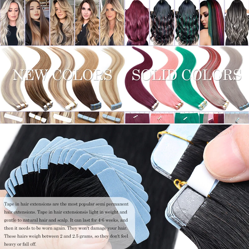 CLEARANCE TAPE IN REAL REMY HUMAN HAIR EXTENSIONS 150G THICK SKIN WEFT BALAYAGE - Image 3 of 4