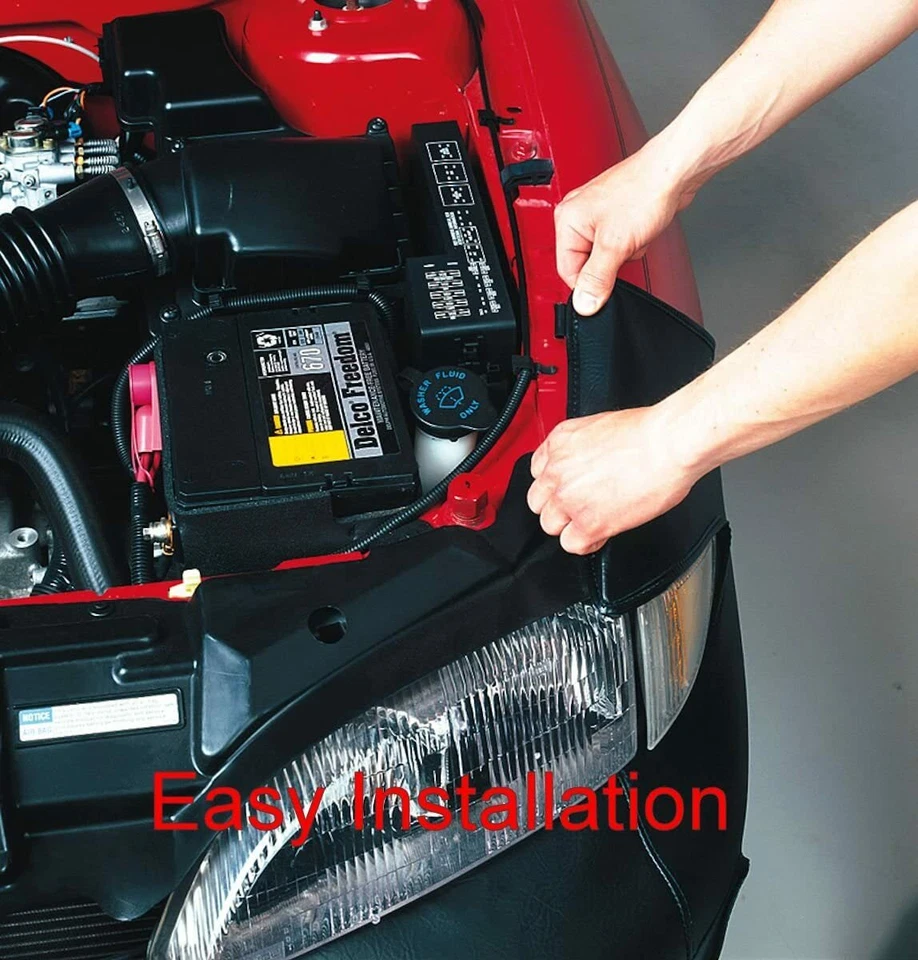 Lebra 前端面具文胸防撞罩适用于 2019 年现代圣达菲带 F.Plate — 第 4/4 张图片