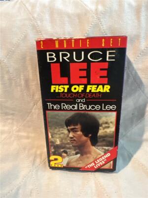 Bruce Lee 2 Movie VHS Set - Fist Of Fear Touch of Death and The Real Bruce LEE