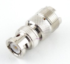 BNC Male to UHF Female Coax Adapter Connector - USA Ham Radio Seller