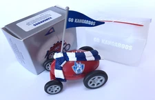 Nth Mel Kangaroos Top Gear Pull Back AFL Team Footy Racer Car Official Licensed