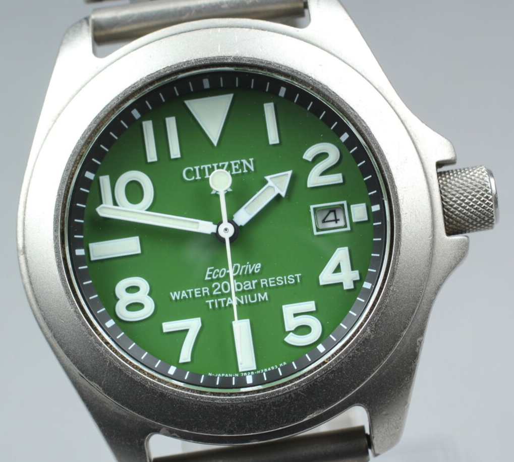 Citizen Eco-Drive 7828-H09971 プロマスタータフ チタン 希少