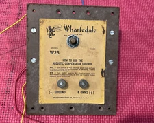 Wharfedale W25 Speaker CROSSOVER 8 Ohm Input Jack