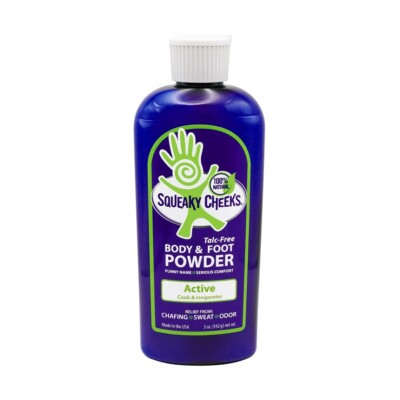 HI-PERFORMANCE BODY & FOOT POWDER Guaranteed to Prevent Chafing, Foot Odor, Rash