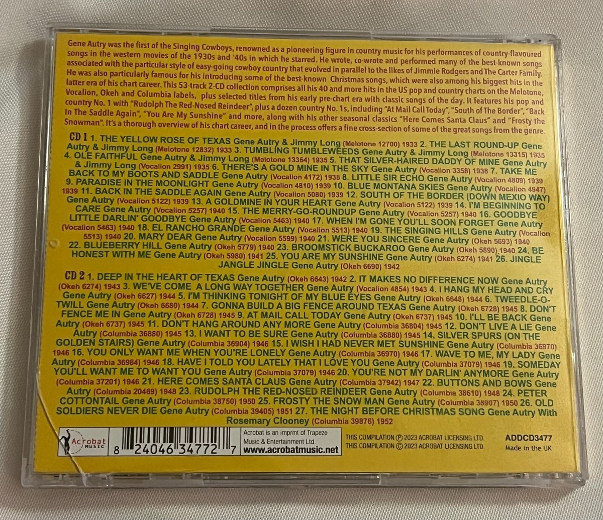 Gene Autry - Gene Autry - The Singing Cowboy: All The Hits