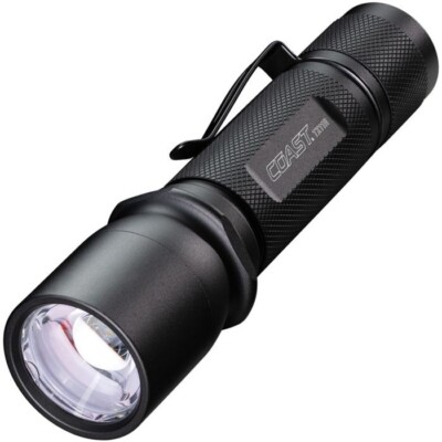Coast TX11R Flashlight Pro-Tek Charging Slide Focus Beam-Lock Water Resistance