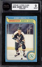 1979-80 OPC #206 BOBBY SMITH ROOKIE CARD KSA 9 MINT