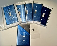 Light Switch Plate 6pcs Metal Stainless Steel Toggle Hardware Supplies Tool NEW