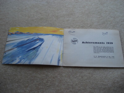 Castrol Achievements 1953: Very Good Paperback Believed First