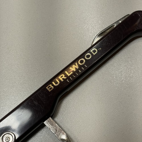 Vintage Wine Bottle Opener Knife Burlwood Cellars Advertising Capitano Franmara - Picture 5 of 9
