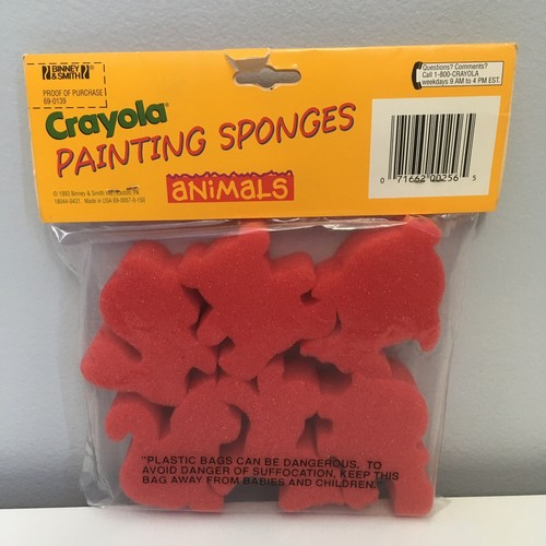 Crayola Painting Sponges Stampers Vintage Arts and Crafts Animal Collection eBay