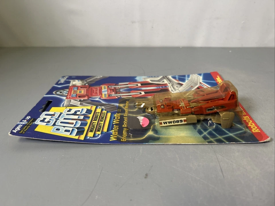 Vintage Tonka Go Bots Water Walk Enemy Robot Float Plane Figure Cracked Blister - Image 4 of 4