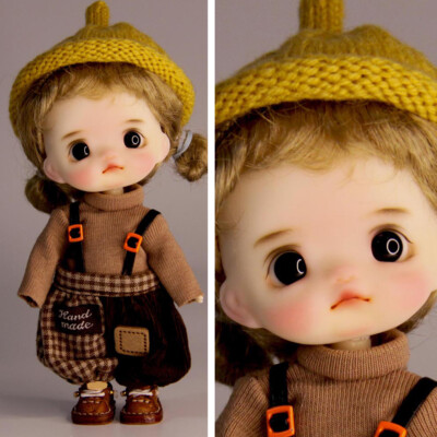 Full Set 1/12 Ball Jointed Girls Resin Head Mini 15cm BJD Doll Cute Girls Dolls