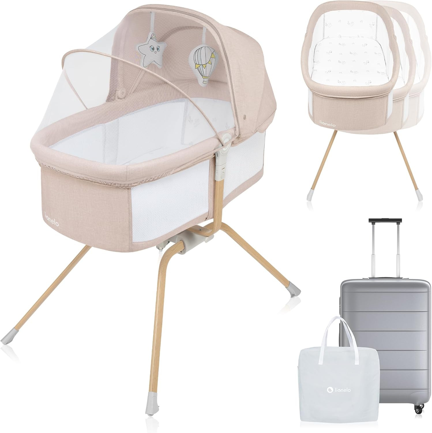 Malin EVO 3In1 Culla Neonato E Lettino Da Viaggio Con Materasso per Bambini Da 0