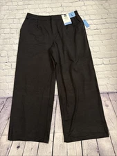 Member's Mark Women's Wide Leg Trousers Large Black NWT