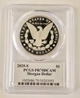 2025 S Morgan Silver Dollar Coin PCGS Graded PROOF 70 DCAM Ultra Breaks