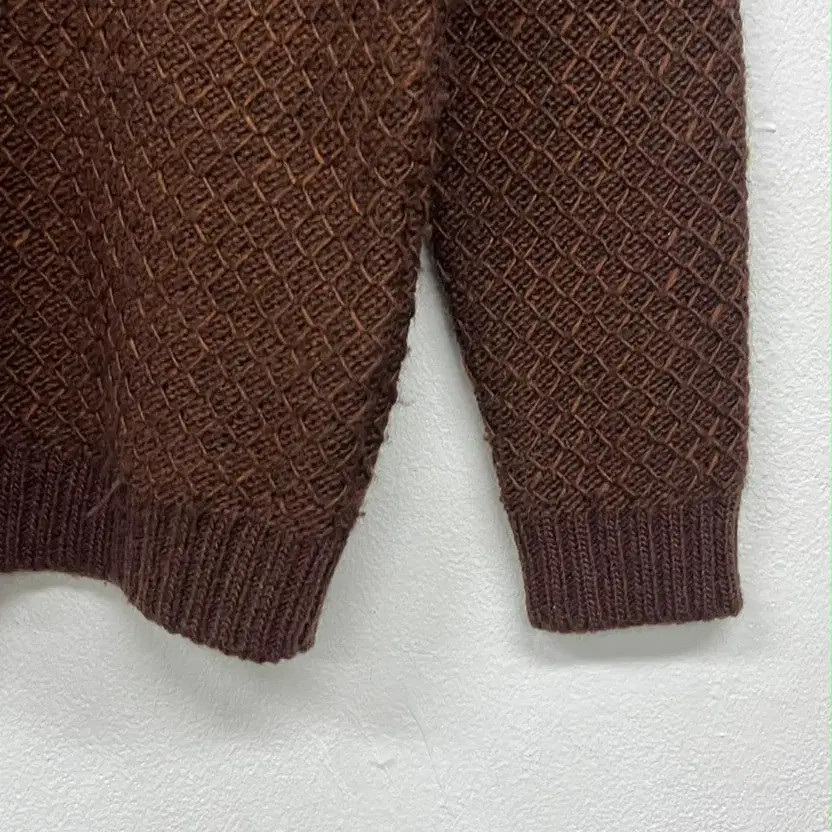 Solid Homme WU YOUNGMI Pattern Wool Knit Sweater L - image 3