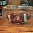 Wilson NCAA Official Size Football Autographed with Display Case