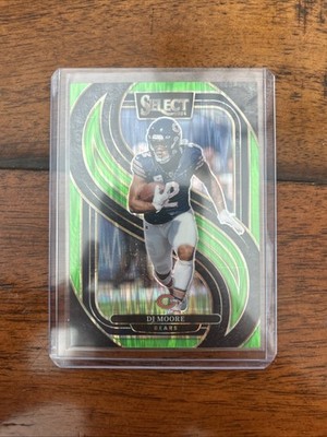 2024 Panini Select - Premier Level D.J. Moore #151 Neon Green Shock Prizm /499