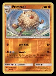Primeape 72/181 Team Up Reverse Holo