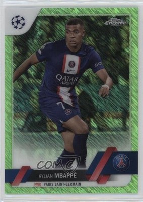 2022 Topps Chrome UEFA Club Competitions 130/399 Kylian Mbappe Mbappé #100 14tf