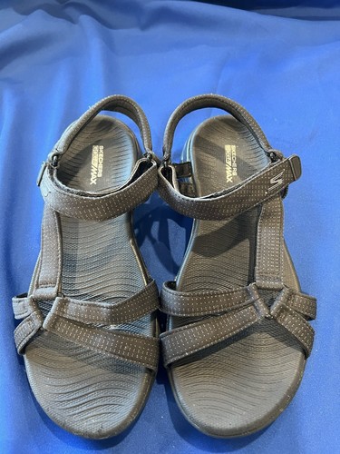 Set 2 Skechers Damen-Sandalen Goga Max Brilliancy On The Go marineblau schwarz Komfort 8 - Bild 4 von 19