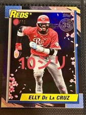 Elly De La Cruz 2025 MLB Topps Update Japan Edition Cheryy Blossom /10 90J-22