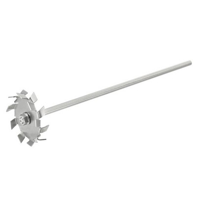 1Pcs 11.81'' Stirring Rod 304 Stainless Steel w 2.76'' ID Disc for Lab