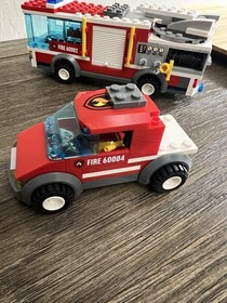 LEGO CITY FIRE vehicles  LOT - Incomplete 60111 60002 60061 60004
