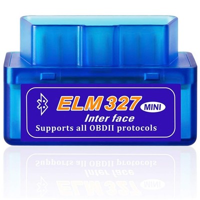 Mini Bluetooth ELM327 OBD2 Car Failure Detector V2.1 Automobile OBD blue 